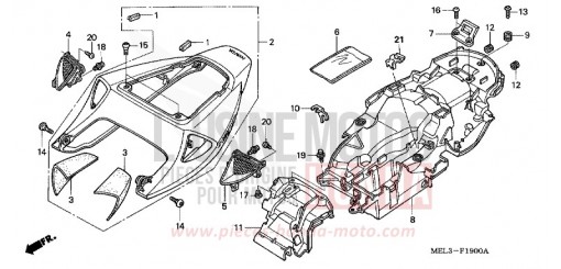 MODANATURA SELLA (CBR1000RR4/5) CBR1000RR5 di 2005